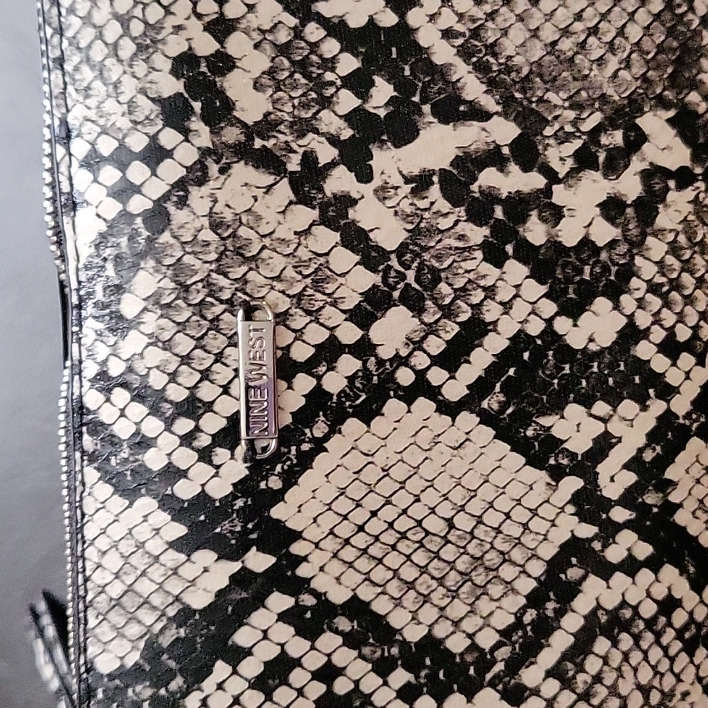 Nine West Monochrome Snake Pattern Belt Bag BNWT